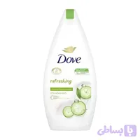 شامپو بدن داو مدل Refreshing با رایحه خیار و چای سبز حجم ۵۰۰ میل