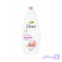 شامپو بدن داو مدل Glowing با عصاره آب برنج و گل نیلوفر حجم ۵۰۰ میل
