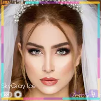 لنز رنگی زیرو سون sky gray ice209