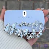 پک گوشواره نقره ای-کد1