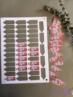 برچسب اختصاصی خودکار و مداد طرح الینا