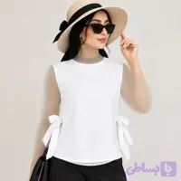 وست زنانه سفید پارچه ای | ویستلا