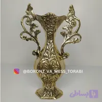 گلدان متوسط دسته دار برنزی