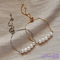 دستبند مروارید پرورشی با بند آسانسوری