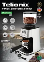 آسیاب قهوه مخروطی مدل tcg4150