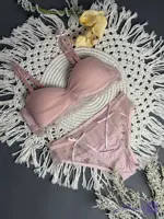 ست شورت و سوتین اسفنجی عروس بدون جک بدون فنر راحتی شیک و خاص