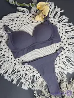 ست و شورت و سوتین اسفنجی راحتی نیم جک بدون فنر مناسب استفاده روزانه