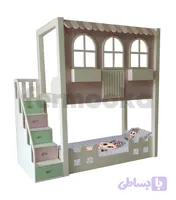 تخت دو طبقه کودک و نوجوان مدل P-11