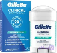 مام ضد تعریق مردانه ژیلت کلینیکال Gillette مدل Ultimate Fresh با ماندگاری 72 ساعت