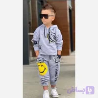 ست هودی و شلوار پسرانه کلاهدار مناسب 2 تا 8 سال