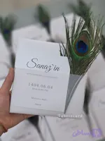 کارت دعوت عروسی حجمی پرطاووس تبریزکارت کپی