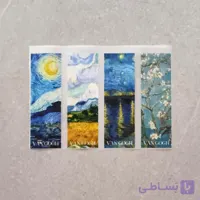 استیکر پارچه و لباس (  نقاشی ونگوگ، ۴ تایی)