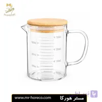 ظرف روغن پیرکس مدارج درب دار  350ml بامبو کد 18399 | مستر هورکا