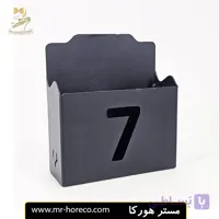جا دستمال کاغذی فلزی با شماره رومیزی مربع کد 24647 | مستر هورکا