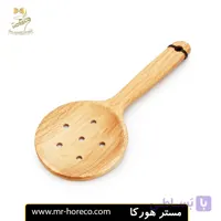 کفگیر چوبی گرد Zhik royal سایز 9 سانت کد 22801 | مستر هورکا