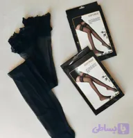 جوراب بلند شیشه ای لب گیپور ژله ای فری سایز