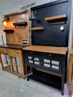 کافی بار چوبی شیک و مدرن