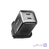 شارژر ANKER NANO PRO 40W USB-C 2PORT 3PIN – A2038K21 (شرکتی)