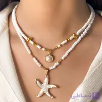 گردنبند دورو و دولاین صدف و ستاره دریایی 116