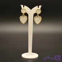 گوشواره میخی قلب آویز