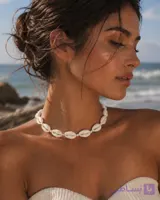 گردنبند صدف طبیعی 118