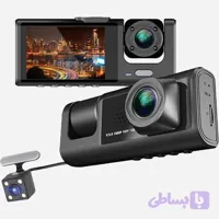 دوربین ثبت وقایع خودرو بلک باکس مدل C309 سه لنز با کیفیت فول اچ دی با وای فای