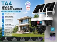 دوربین امنیتی خورشیدی اوکم مدل TA4 ظرفیت ۱۶ مگاپیکسل با ۴ لنز