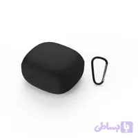کاور مدل سیلیکونی مناسب برای کیس هندزفری کیو سی وای Melobuds ANC HT05 با قلاب فلزی اتصال