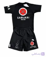 ست تی‌شرت و شلوارک ورزشی مردانه mma مدل samurai