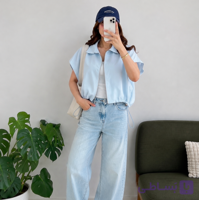 وست زنانه لینن گتردار مدل سمین