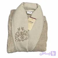 حوله پالتویی تن پوش جعبه ای تنسی یقه گلدوزی سایز 125 L