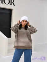 بلوز زنانه راه راه فری سایز