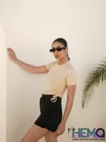 کراپ زنانه پنبه کبریتی بغل گتر