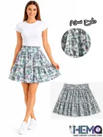 دامن کوتاه زنانه طرح دار