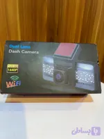 دوربین ثبت وقایع خودرو (Dash Cam) دو لنزه – کیفیت 1440P Super HD با WiFi
