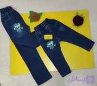 شلوار لی پسرانه کمرکش سورمه ای