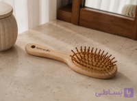 برس مو چوبی گرد | Wooden Round Hair Brush