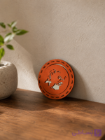آینه جیبی چرمی مدل 54 | Round Pocket Mirror 54