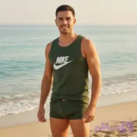 ست لباس زیر مردانه اسپرت سبز سایز L و XL