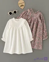 1792- پیراهن مخمل کبریتی h&m دخترانه