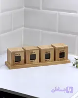 جا ادویه با پایه چوبی – 21649