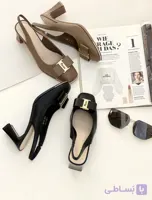 کفش مجلسی پاشنه دار برند coco رنگبندی(مشکی،موکا)سایزبندی(۳۶ تا ۴۱)