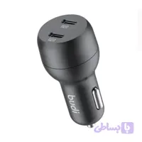 شارژر فندکی 40 وات بودی مدل Budi CC108RB با دو خروجی USB-C با گارانتی ۱۸ ماهه شرکتی (۶ ماه تعویض)