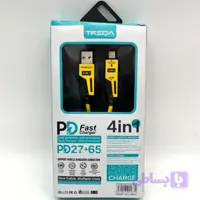 کابل شارژ فنری 4*1 ترکا (TREQA)65 وات