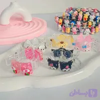 گیره موی گوجه ای دخترونه فانتزی