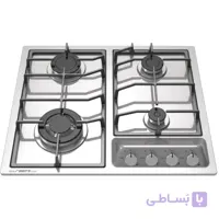 اجاق گاز رو میزی صفحه ای استیل 4 شعله رابیتس مدل RS 452 با قطعات ایتالیایی