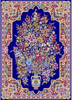 نقشه فرش گلدانی کد 0113