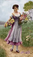 نقشه تابلو فرش دختر کد 0132