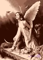 نقشه تابلو فرش فرشته کد 0019