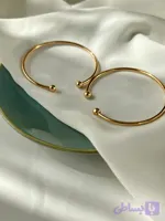 بنگل زنانه طرح یورمن آبکاری طلا ژوپینگ